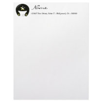 Black Football Letterhead