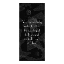 Black Formal Wedding Invitation
