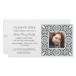 Black frame - Photo Graduation Party invites Personalized Photo Card