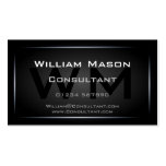 Black Framed Monogram Professional - Business Card