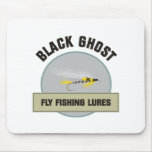 Black Ghost Fly FIshing Lure Mousepad