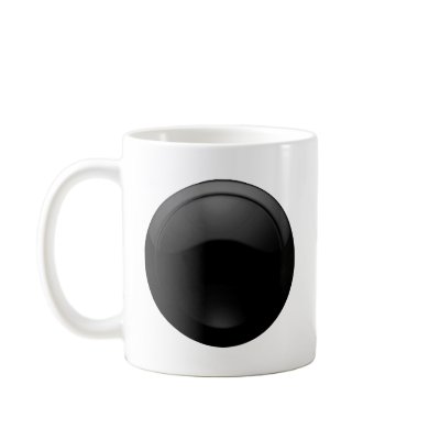 Black Glass Coffee Mugs by scyoni