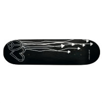 BLACK GLASS CUSTOM SKATE BOARD