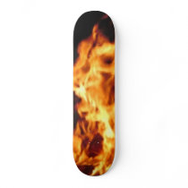 black glitter, fire skate board deck