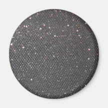 Black Glitter Fridge Magnets