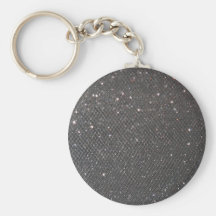 Black Glitter Keychain