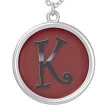 Black Gloss Monogram - K Custom Jewelry