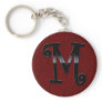 Black Gloss Monogram - M Keychains