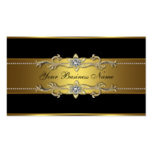 Black Gold Black Business Cards