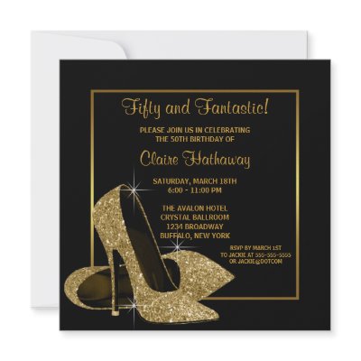 Black Gold High Heels Womans Brithday Party by Pure_Elegance