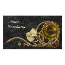 Black & Gold Nostalgia Business Cards