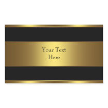 Black Gold Party Favour Address Label Envelope Sea