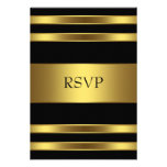 Black Gold RSVP Invites