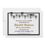 Black Graduation Balloons Invitation