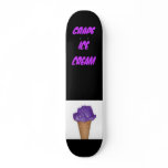 black, Grape Ice Cream Designs 2, GRAPE ICE CREAM Skateboard Deck