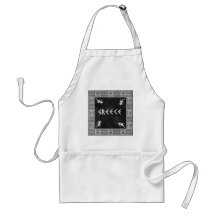 black Greek square Aprons