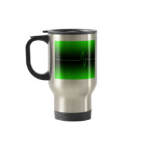 Black Green EKG Mug