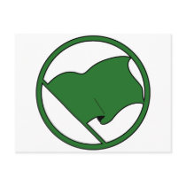 Black Green Purple Flag Plain No Symbol Blank