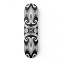 Black Grey Abstract Skateboard