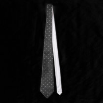 Black Grundge White Polka Dot Tie ties