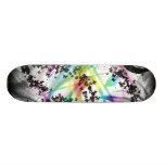 Black grunge and rainbow skateboard decks