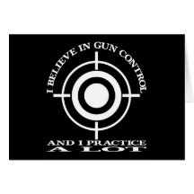 Black Gun Control Practice Lot Card