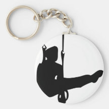 black gymnast icon keychain