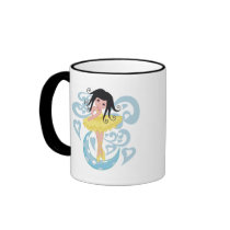 Black Hair Ballerina Tshirts and Gifts Coffee Mug