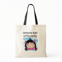 Black Hair Best Little Sister Tshirts and Gifts Bags