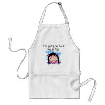 Black Hair Future Big Sister Tshirts and Gifts Apron