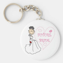 Black Hair Future Bride Tshirts and Gifts Key Chains