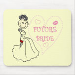 Black Hair Future Bride Tshirts and Gifts Mousepads