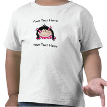 BLACK HAIR Girl T-shirt