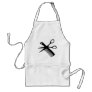 black hairdresser comb scissors apron