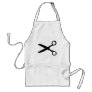black hairdresser scissors apron