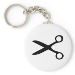 black hairdresser scissors key chains