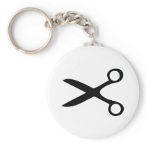 black hairdresser scissors key chains