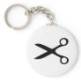 black hairdresser scissors key chains