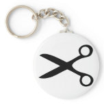 black hairdresser scissors key chains