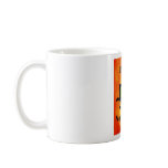 Black Halloween Cat with Skull Coffee Mug