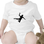black handball player logo t shirts