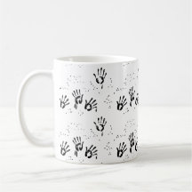 black hands mug