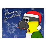 Black Headed Caique Christmas Card