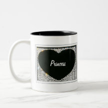 Black Heart Princess Mug
