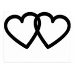 black hearts post card