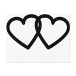 black hearts post card