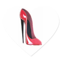 Black heel Red Stiletto Shoe Sticker