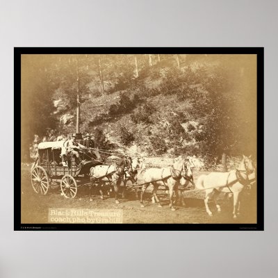 Black Hills, Treasure Coach SD 1887 Poster by lc_grabill