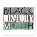 Black History Month (African Flag) Square Sticker