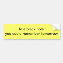 Black hole bumper sticker